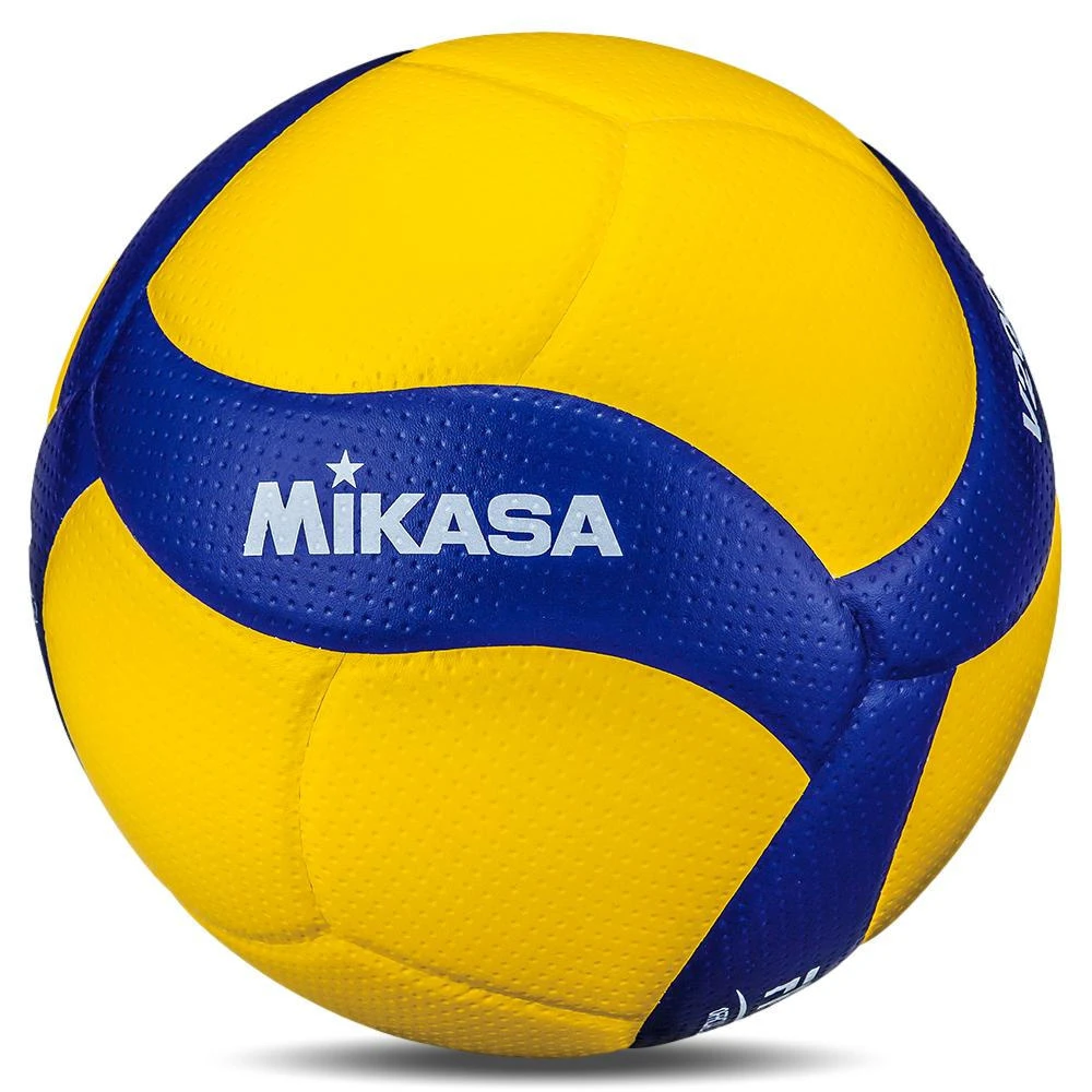 Yellow and blue Mikasa volleyball